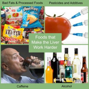 Foods that make the liver work harder